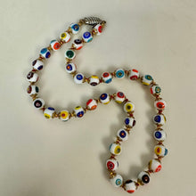 Load image into Gallery viewer, Vintage Italian Millefiori Art Glass Beaded Necklace (17")

