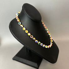 Load image into Gallery viewer, Vintage Italian Millefiori Art Glass Beaded Necklace (17")
