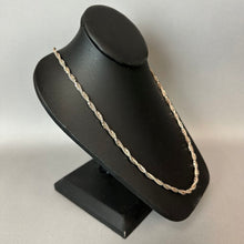Load image into Gallery viewer, Vintage Sterling Twisted Textured Chain Necklace (28")
