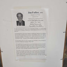 Load image into Gallery viewer, Framed Jim Fallier, AWS Triptych Watercolor Print - Welcome Stranger (~25x49)
