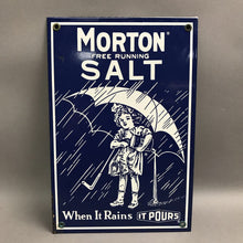 Load image into Gallery viewer, Morton Salt Metal Sign When It Rains It Pours (8x12)
