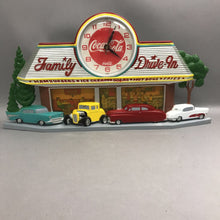 Load image into Gallery viewer, Coca-Cola Family Drive-In Diner Wall Clock (~11x20x1.5)
