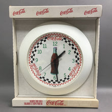 Load image into Gallery viewer, Coca Cola Checkerboard Wall Clock (~11")
