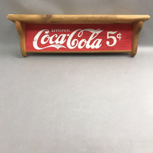 Load image into Gallery viewer, Wooden Coca Cola Wall Shelf (6x19.5x3.5)
