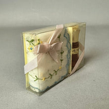 Load image into Gallery viewer, Vintage Treasure Masters Mini Perfume &amp; Handkerchief Set (2x3")
