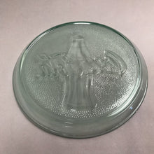 Load image into Gallery viewer, Vintage Coca-Cola Green Glass Serving Plate (13")
