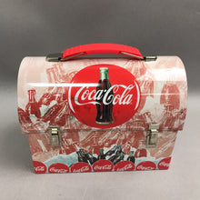 Load image into Gallery viewer, Coca Cola Mini Dome Carry All Tin Lunch Box (5.5X7)
