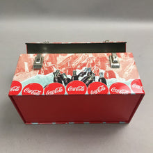 Load image into Gallery viewer, Coca Cola Mini Dome Carry All Tin Lunch Box (5.5X7)
