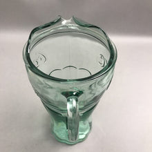 Load image into Gallery viewer, Vintage Coca Cola Pitcher: Green Pebble Glass, 64 oz Ice Spout
