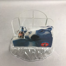 Load image into Gallery viewer, Vintage 1994 Coca-Cola Polar Bear Napkin &amp; Straw Holder W/Napkins &amp; Straws (5x8)
