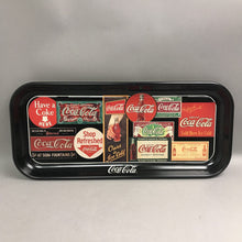 Load image into Gallery viewer, Coca Cola Metal Tray With Multiple Slogans (19x8)
