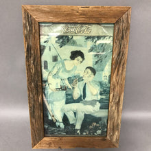Load image into Gallery viewer, Framed Vintage 1994 Collect-A-Card Coca-Cola "Trimming The Lawn" (17x11)
