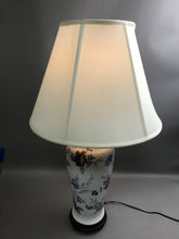 Load image into Gallery viewer, Vintage White Floral Porcelain Table Lamp (31")
