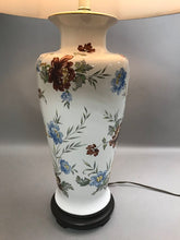 Load image into Gallery viewer, Vintage White Floral Porcelain Table Lamp (31")
