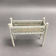 Load image into Gallery viewer, Vintage Metal White Planter Plant Stand Dollhouse Miniature Furniture (2x2.5x1)

