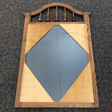 Load image into Gallery viewer, Oak Arched Top with Spindles Wall Mirror (49x33)
