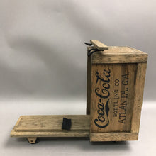 Load image into Gallery viewer, Coca-Cola Atlanta GA Bottling Company Small Wood Box Car Trunk (11x9x6)

