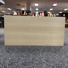 Load image into Gallery viewer, Ikea Blonde Cabinet with Glass Shelf (16x32x8)
