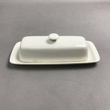 Load image into Gallery viewer, Harmony House Ironstone 'Moonstone' Butter Dish (2.5x8.25x3.75)
