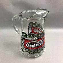 Load image into Gallery viewer, Coca Cola Stained Glass Pitcher (9x8x6)

