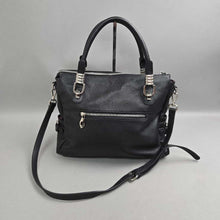 Load image into Gallery viewer, S-Zone Leather Tote Purse / Handbag, Black (10x14x5)
