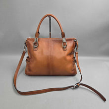 Load image into Gallery viewer, S-Zone Leather Tote Purse / Handbag, Brown (10x14x5)

