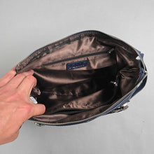 Load image into Gallery viewer, S-Zone Leather Tote Purse / Handbag, Navy Blue (10x14x5)
