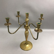 Load image into Gallery viewer, Brass 5 Arm Candelabra (14x11x11)
