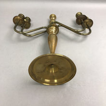 Load image into Gallery viewer, Brass 5 Arm Candelabra (14x11x11)
