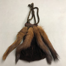 Load image into Gallery viewer, Fur Drawstring Evening Bag / Reticule (8x6) (As-Is)
