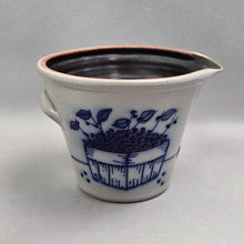 Load image into Gallery viewer, Salmon Falls Blueberry Basket Stoneware Pottery Batter Bowl (5.25x7.25x7)

