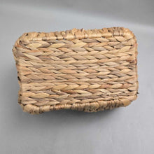 Load image into Gallery viewer, Woven Rattan Storage Basket w/ Handles (~8x13x9)
