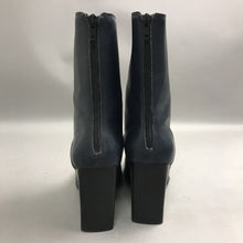 Load image into Gallery viewer, Navy Blue Leather Booties Stiletto Heel (8M)

