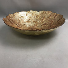 Load image into Gallery viewer, Akcam Silverina Golden Pinecone Class Centerpiece Bowl (~4x15x15)

