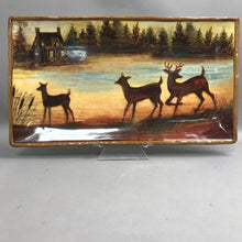 Load image into Gallery viewer, Certified International Log Cabin Wild Life Style Tray (10x18)
