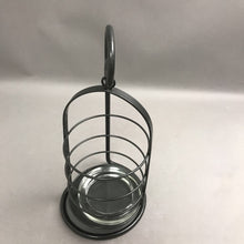 Load image into Gallery viewer, Wrought Iron Hanging Hurricane Candle Holder (~14x6.5x7)
