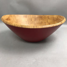 Load image into Gallery viewer, Bamboo Salad Serving Bowl (~6x14x13)
