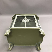 Load image into Gallery viewer, Whitewash Ornate Metal Candle Lantern (14x9x5.5)
