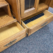 Load image into Gallery viewer, Oak Finish Entertainment Cabinet (50x64x23)

