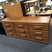 Load image into Gallery viewer, Oak Finish Dresser 9 Drawer (30x70x18)
