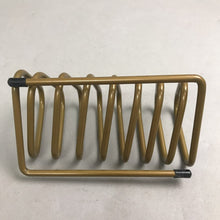 Load image into Gallery viewer, MCM Triangular Tubular Metal Rcord or Letter Holder (3x6x4)
