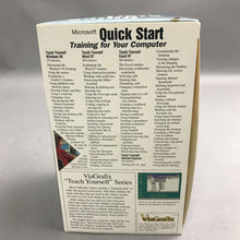 Load image into Gallery viewer, Retro PC Computer Programs VHS Tapes Excel DIY Microsoft QUicken ViaGrafix Tutor
