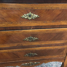 Load image into Gallery viewer, Marble Top End Table w/3 Drawers AS IS (30x22x14)
