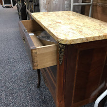 Load image into Gallery viewer, Marble Top End Table w/3 Drawers AS IS (30x22x14)
