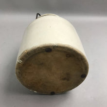 Load image into Gallery viewer, Antique Weir Stoneware Crock Quart Fruit Jar with Wire Closure &amp; Lid (6")
