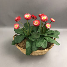 Load image into Gallery viewer, Wicker Basket with Flowers &amp; Bird Nest (13")
