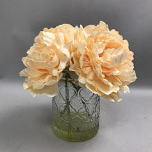Load image into Gallery viewer, Glass Vase with Flowers (9")
