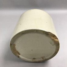 Load image into Gallery viewer, Antique 1-Gallon Stoneware Weir Jar 2-Tone Crock Lid Metal Bail Handle 1890s (9")
