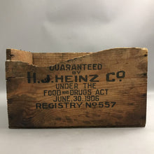 Load image into Gallery viewer, Vintage Heinz Ketchup Wood Box Crate (9x16x10)
