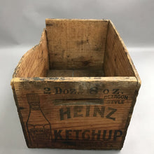 Load image into Gallery viewer, Vintage Heinz Ketchup Wood Box Crate (9x16x10)
